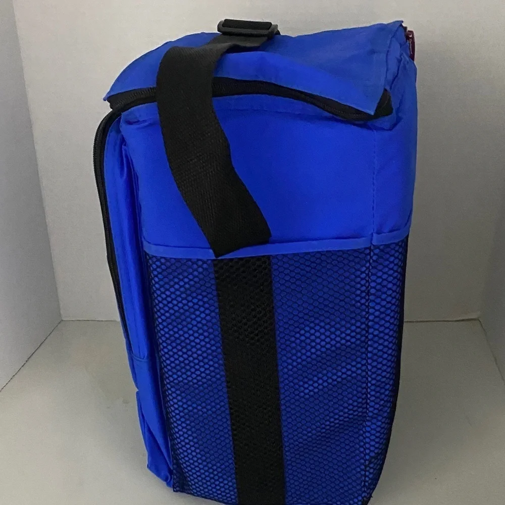 Vintage 90s Applebee’s Koozie Cooler Bag Blue Restaurant Promo Memorabilia